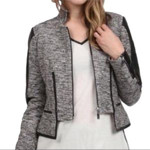 Stella & Jamie Tweed and Leather Moro Jacket